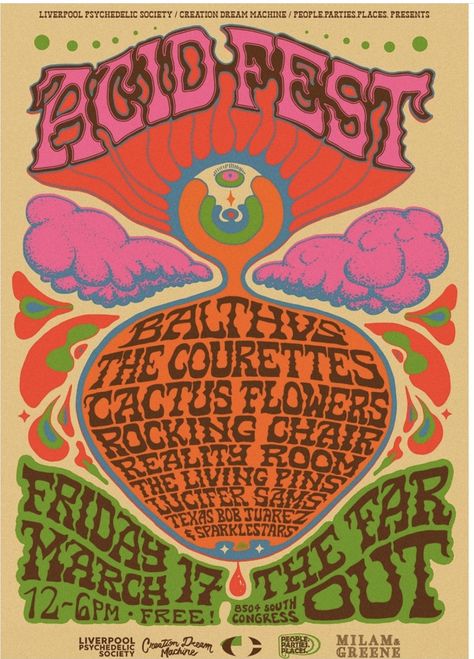 60s Concert Posters, 70s Poster Design Typography, 70s Style Poster, 1970s Poster Design, 70s Graphic Design Poster, Vintage Music Festival Poster, Hippie Graphic Design, Janis Joplin Poster, Rock Festival Poster