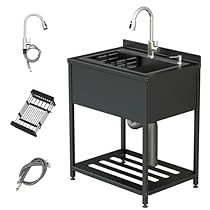 Small Utility Sink, Free Standing Kitchen Sink, Laundry Room Utility Sink, Garage Sink, Freestanding Sink, Stainless Steel Utility Sink, Stainless Steel Bathroom Sink, Camping Sink, Garage Laundry Room