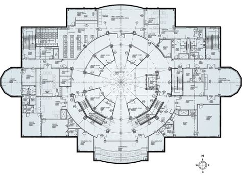 The third floor of the Logos, the library at Union University.  #unionuniversity #library #college #university College Floor Plan, Library Design Architecture Plan Layout, University Layout, Library Floor Plan, Library College, Floor Plan Sketch, University Plan, Victorian Library, Union University