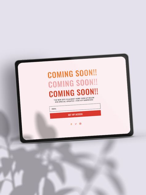 Coming Soon Email Design, Coming Soon Page Design Inspiration, Coming Soon Design Instagram 3 Post, Coming Soon Website Design Landing Pages, Website Coming Soon Page, Launching Soon Instagram Post, Website Launch Poster, Landing Page Design Inspiration Layout, Coming Soon Instagram Post Design