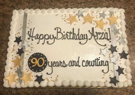 100 Birthday Cake For Men, Cake For 90th Birthday Man, 95th Birthday Cake Man, 80th Birthday Party Ideas For Man, 90th Birthday Cakes For Men Dads, 50th Birthday Cake Sheet, 90th Birthday Cakes Men, 100th Birthday Cake Ideas For Men, 90 Birthday Cake Ideas