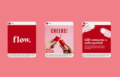 Period Graphic Design, Period Branding, Period Campaign, Period Graphics, Red Branding, Valentines Window Display, Lip Logo, Adobe Illustrator Graphic Design, Canvas Learning