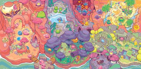 "Slime Rancher Vinyl Soundtrack" Packaging Artwork :: Behance Slime Rancher Aesthetic, Slime Rancher Wallpaper, Slime Rancher Art, Slime Rancher Fanart, Slime Rancher Game, Packaging Artwork, Slime Rancher 2, Town Drawing, Slime Rancher