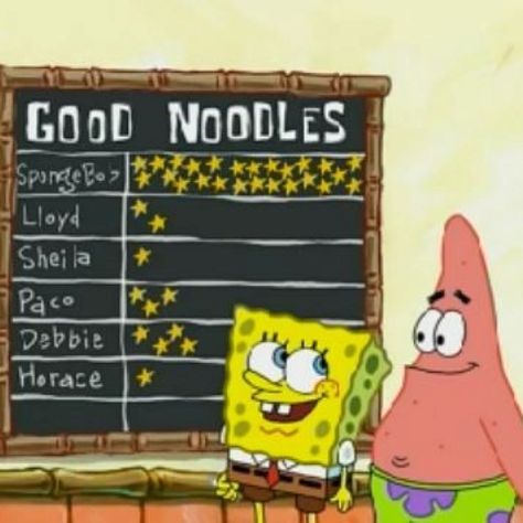 You're a good noodle. Good Noodle Board Spongebob, Spongebob Birthday Party Decorations, Adult Birthday Party Themes, Spongebob Halloween, Ra Themes, Hallway Decoration, Spongebob And Patrick, Spongebob Birthday Party, 25th Birthday Parties