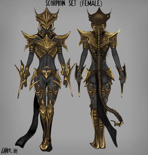 Scorpion Female, Scorpion Armor, Scorpion Costume, Scorpio Art, Black Ants, Female Armor, Fantasy Beasts, Demon Art, Game Master