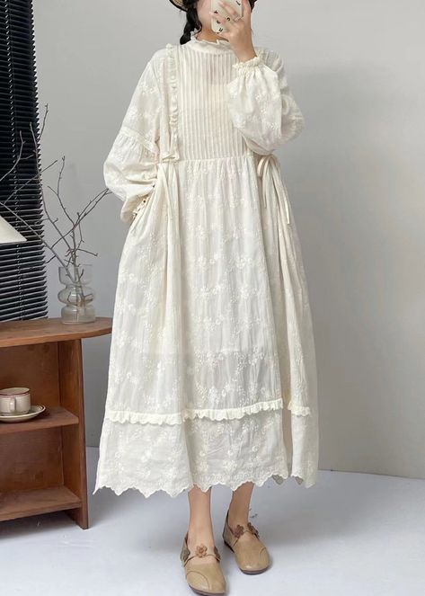 Long Sleeve Outfits, Cotton Long Dress, Short Summer Dresses, Classy Casual Outfits, Half Sleeve Dresses, Spring Fabric, Dress Spring, Summer Clothing, Embroidery Dress