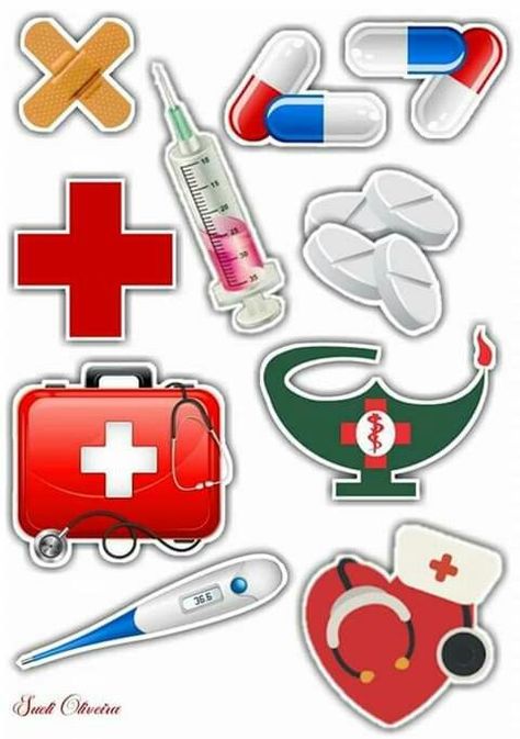 Images By Luna Estefy On Toppers 461 Community Helpers Preschool Activities, Doctor Party, Doctor Stickers, Medical Stickers, Community Helpers Theme, Community Helpers Preschool, Nurse Art, Birthday Cake Topper Printable, Creative Birthday Gifts