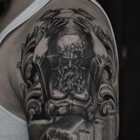 Atlas statue | Nov 17th 2020 | 1478558 Atlas Statue, Book Tattoo, See Images, Image House, Artist Studio, Portrait Tattoo, Statue, Tattoos