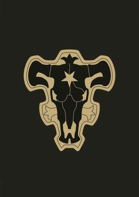 Toros negros Black Bulls Tattoo Black Clover, Black Bulls Black Clover Tattoo, Black Bulls Tattoo, Black Clover Symbol, Black Bulls Black Clover, Black Clover Black Bulls, Black Clover Tattoo, Bull Symbol, Clover Logo