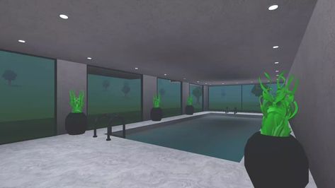 Take a look at my indoor bloxburg pool. This pool is in my dark theme mansion. Check out the link to SEE THE FULL TOUR OF MY MANSION. #bloxburg #indoorpool #bloxburgpool #darkmansion Indoor Pool Bloxburg, Bloxburg Indoor Pool Ideas, Dark Mansion, Mansion Bloxburg, House Tips, Dark Theme, Dark Look, Bloxburg House, Indoor Pool