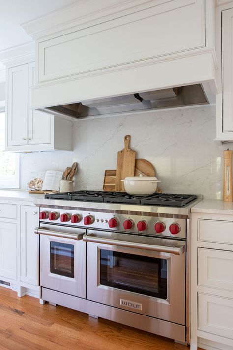 Subzero, Wolf, Cove appliances Kitchen Butcher Block Island, Kitchen Expansion, Wolf Kitchen, Wolf Range, Wolf Appliances, Dream Kitchens, All White Kitchen, Bright Kitchens, Custom Kitchens