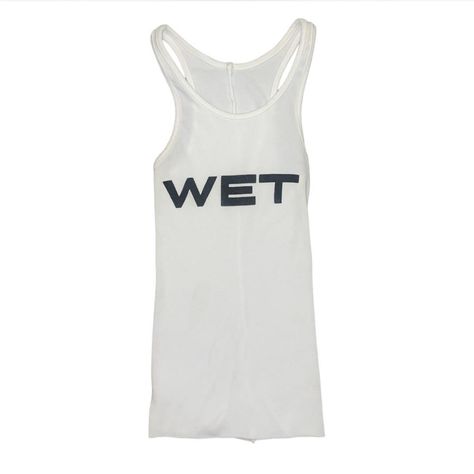 Brand New Size 1 (Xs) And Size 2 (M) Yeezy Wet Mowalola Tank Yzy Wet Tank Top Outfit, Wet Yeezy Shirt Outfit, Yeezy Wet Tank, Wet Tank Yeezy, Yeezy Wet Tank Top, Wet Yeezy Shirt, Wet Yzy Top, Yeezy Clothing, Yeezy White