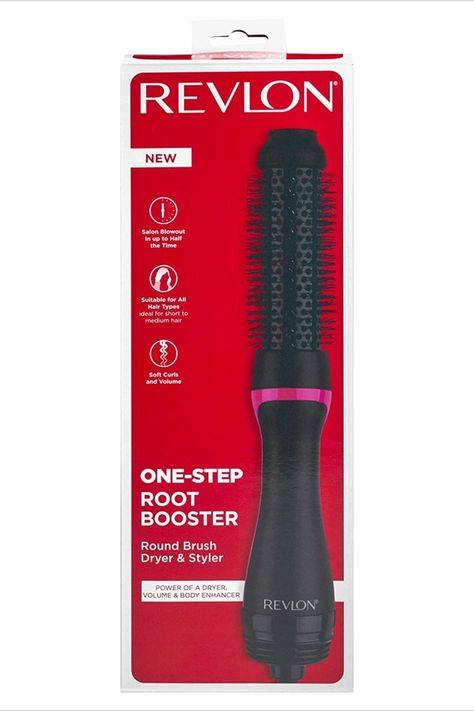 Revlon One Step Root Booster, Revlon Root Booster, Revlon Hair Dryer Brush, Brush Dryer, Revlon Hair Dryer, Salon Blowout, Dryer Brush, Hair Dryer Brush, Medium Short Hair