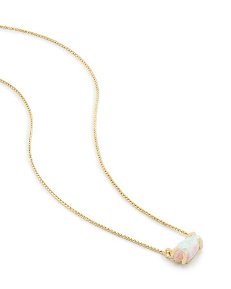 Kendra Scott Jayde Pendant Necklace in White Kyocera Opal- $70 Everyday Pendant, Multi Coloured Necklaces, Opal Pendant Necklace, White Gold Necklaces, Necklace White, White Necklace, Colourful Necklace, Jade Pendant, Opal Pendants