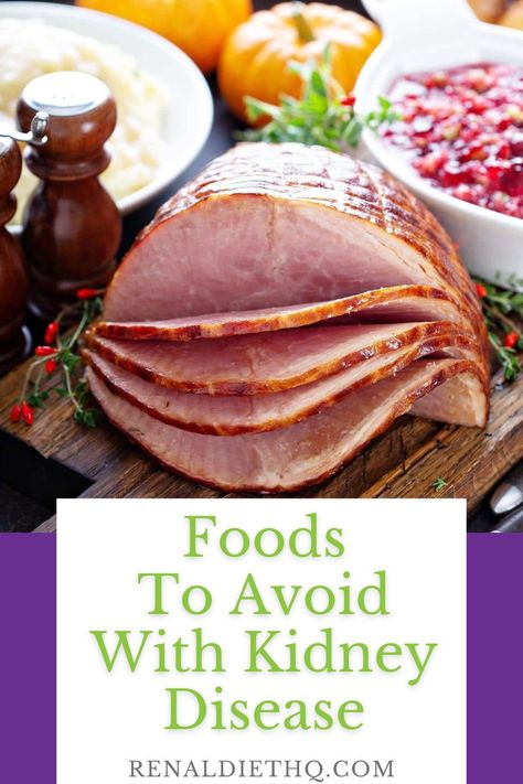 If you or someone you know has chronic kidney disease (CKD), it's important to understand the implications of your dietary choices. Eating a healthy diet is essential for managing the condition and avoiding foods that are high in sodium, potassium, phosphorus, and protein can help minimize symptoms. Working with a dietitian is key to ensuring that your nutritional needs are being met while still enjoying meals. Kidney Foods To Avoid, Foods For Healthy Kidneys, Foods To Avoid With Kidney Problems, Best Diet For Kidney Health, Chronic Kidney Diet, Meals For Kidney Health, Kidney Recipes Renal Diet, Kidney Diet Recipes Meals, Kidney Healthy Recipes