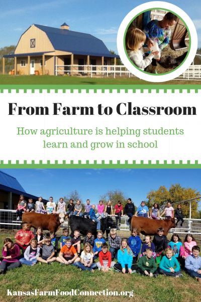 Ag Is a Natural Learning Tool for Kansas Elementary School | Kansas Farm Food Connection | Eating Healthy From Farm To Table Ag In The Classroom, Ag Education, Natural Learning, Vocational Education, From Farm To Table, Learning Board, Farm School, Students Day, Grammar And Punctuation