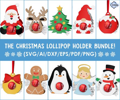 Lollipop Crafts, Christmas Lollipop Holder Svg, Christmas Lollipop Holder, Christmas Favors Diy, Lollipop Holder Svg, Diy Holiday Crafts, Sucker Holder, Thanksgiving Turkey Craft, Lollipop Holder