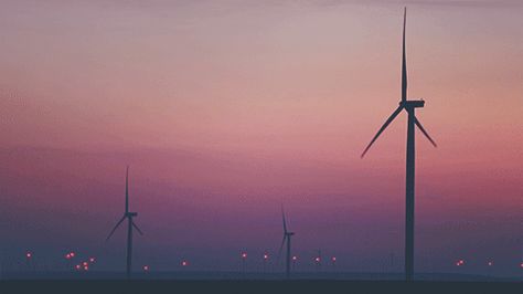 Wind Wind Aesthetics, Gifs Anime, Gif File, Gif Background, Aesthetic Notion, Gif Wallpaper, Sky Photography Nature, Wind Turbines, Wind Farm