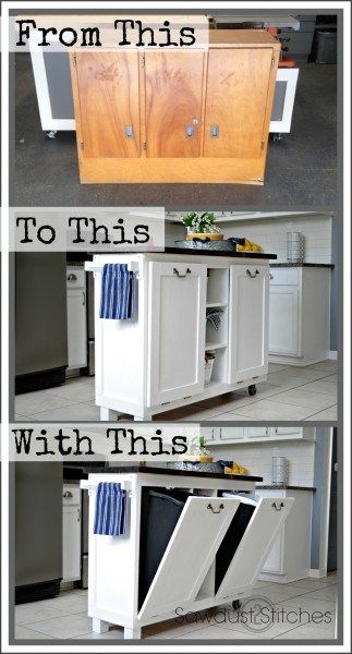 Cheap Kitchen Islands, Island Makeover, Kitchen Diy Makeover, Kabinet Dapur, Diy Kitchen Storage, Cheap Kitchen, Diy Kitchen Island, After Pictures, Makeover Ideas