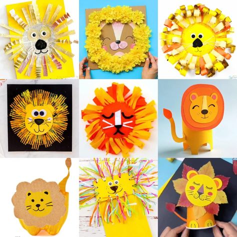 Get ready for some wild crafting adventures! From masks to puppets, there is something for everyone on this list of 25+ lion crafts for kids. Lion Crafts For Kids, Lions For Kids, Origami Lion, Wild Crafting, Production Ideas, Lion Craft, Coloring For Adults, Crayola Colored Pencils, Turkey Craft