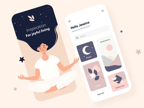 Meditation Mobile App UX UI Design by Ghulam Rasool 🛫 for Cuberto on Dribbble Relaxing Apps, Calm App, Yoga App, App Design Layout, Desain Ui, Mobile App Design Inspiration, Email Form, Ux Design Inspiration, Meditation Apps