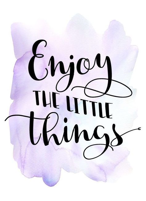 Enjoy The Little Things Quote, Calligraphy Quotes Doodles, Brush Lettering Quotes, Doodle Quotes, Watercolor Quote, Inspirational Quotes Wallpapers, Little Things Quotes, Motiverende Quotes, Drawing Quotes