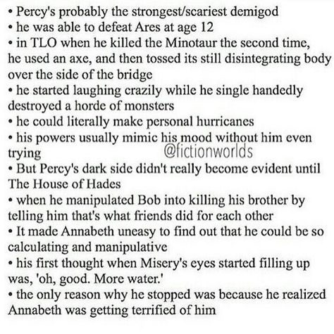 This makes me love Percy even more, if that was even possible. People don't realize how amazing percy is. Annabeth even says in HOH that the first time Percy makes a hurricane was something she will never forget Neat Nails, Zio Rick, Rick Riordan Series, Percy Jackson Head Canon, Percy Jackson Memes, Percy Jackson Art, Annabeth Chase, Percy Jackson Books, Rick Riordan Books