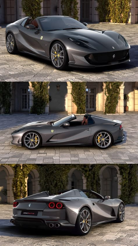 Ferrari 812 Gts Wallpaper, Drop Top Cars, Ferrari 812gts, Ferrari Convertible, Ferrari 812 Gts, Tmax Yamaha, Car Aesthetics, 812 Superfast, Ferrari 812 Superfast