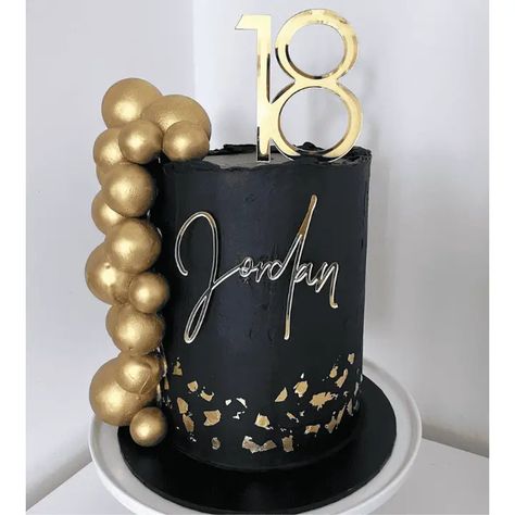 18th Boy Birthday Cake, Birthday Cake For 18th Birthday Boy, 18th Birthday Cake Gold And Black, 18th Birthday Cake Boys, Chocolate 18th Birthday Cake Ideas, 18th Birthday Cake Ideas, Boys 18th Birthday Cake, Great Gatsby Cake, Best Cake Ideas