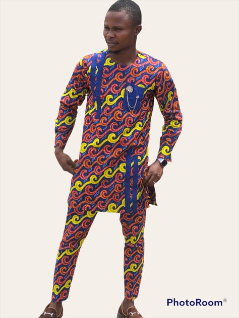 Ankara style Ankara Dress Styles For Men, Men Ankara Styles Outfit, Ankara Designs For Men, Ankara Style For Men, Ankara Long Gown, Ankara Long Gown Styles, African Wear Styles For Men, Latest African Men Fashion, Ankara Dress Styles