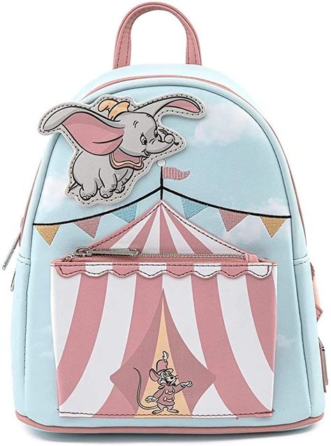 Dumbo Flying, Circus Tent, Loungefly Bag, Disney Bag, Festival Bag, Loungefly Disney, Women Bags Fashion, Wallet Bag, Mini Backpack