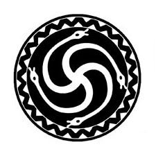 Symbol of the Romuva religion. (Baltic Paganism) #Romuva #Romuvan #Lithuania #Pagan #Lithuanian #Baltic https://en.wikipedia.org/wiki/Romuva_%28religion%29 Baltic Paganism, Lithuanian Symbols, Baltic Tribes, Serpent Goddess, Snake Symbol, Pagan Spirituality, Traditional Witchcraft, Pagan Symbols, Nature Goddess