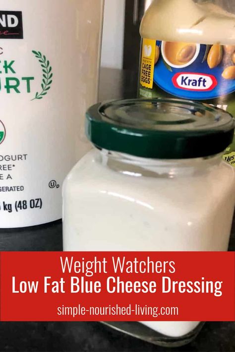 Weight Watchers friendly homemade low fat blue cheese dressing with SmartPoints. Easy, healthy, low calorie, delicious. #ww #weight_watchers #low_fat #blue_cheese #dressing #homemade #diy #easy #recipe #healthy #smartpoints Homemade Salad Dressing Healthy, Perfect Health Diet, Low Fat Diet Plan, Healthy Low Calorie, Best Diet Foods, Baking Powder Uses, Healthy Eating Diets, Blue Cheese Dressing, Low Carb Diet Plan