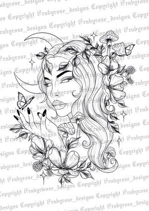 Greek Mythology Leg Tattoos Women, Capricorn Goddess Drawing, Virgo Goddess Drawing, Greek Goddess Back Tattoo, Greek Goddess Tattoo Design, Virgo Tattoo Goddesses, Unique Virgo Tattoo Ideas, Virgo Goddess Tattoo, Capricorn Goddess Tattoo