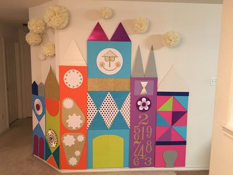 Its A Small World Christmas Decorations, It’s A Small World Decorations, Its A Small World Classroom, Its A Small World Bulletin Board, Disney World Party Decorations, Its A Small World Aesthetic, It’s A Small World Birthday Party, It’s A Small World Party, Small World Mural