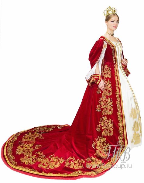 Royal Outfit, Medieval Costumes, Court Dresses, Fantasy Dresses, Medieval Costume, Royal Outfits, Vintage Gowns, Gold Work, Ball Gowns