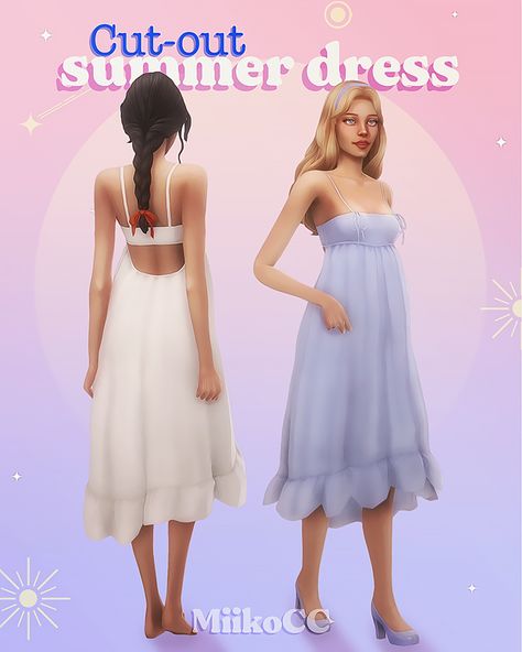 Cut-out summer dress | Miiko en Patreon New Maxis Match Sims 4 Cc, Sims 4 Cc Clothes Trendy, Fancy Dress Sims 4 Cc, Sims 4 Cc Women Clothes Maxis Match, Sims 4 Southern Cc, Sims 4 Mods Clothes Maxis Match, Sims 4 Cc Prom, Maxis Match Sims 4 Cc Clothing, Sims 4 Cc Maxis Match Clothing