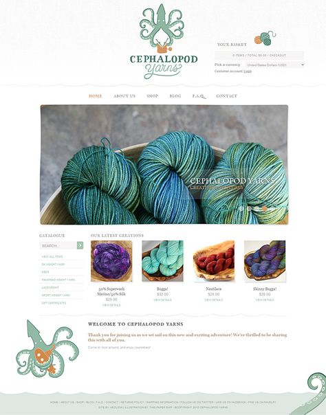 Crochet Website Design Inspiration, Crochet Website Design, Logo Design Inspiration Crochet, Blue And Green Website Design, Login Page Design, Corporate Logo Design, Shopify Design, Online Logo, Hand Logo