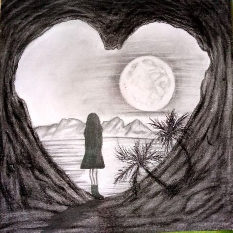 #Realistic Heart Scenery Drawing #nature scenery drawing #pencil heart #inside the heart #easy scenery #easy nature scenery #charcoal pencil drawing Nature Scenery Drawing, Scenery Drawing Pencil, Easy Scenery, Realistic Heart, Drawing With Pencil, Drawing Nature, Scenery Drawing, Charcoal Pencil, Nature Scenery