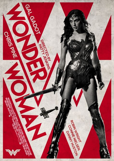 Retro Film Posters, Geek Poster, Star Trek Poster, Wonder Woman Art, Gal Gadot Wonder Woman, Film Poster Design, Retro Film, Female Hero, Women Poster