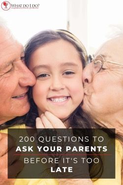 200 Questions to ask your Parents before it is too late | What Do I Do Questions To Ask Your Parents, Parent Quiz, Family Questions, 200 Questions, 100 Questions To Ask, Thought Provoking Questions, Things To Ask, Family History Projects, Describe Your Personality