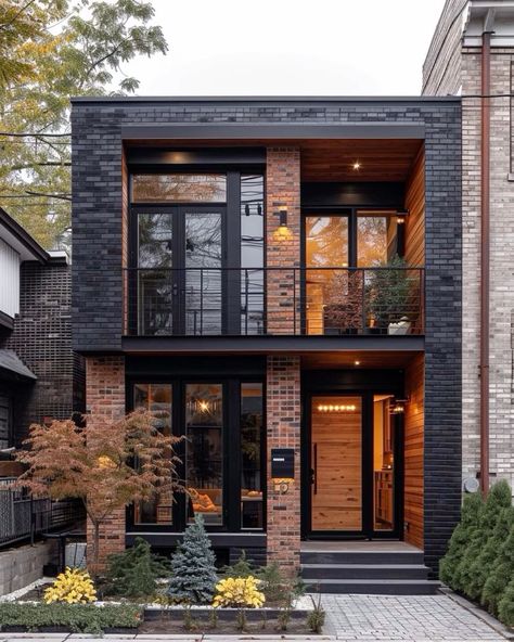 Modern Industrial House, Industrial House Exterior, Whiskey Lounge, Townhouse Exterior, Paint Color Ideas, Small House Design Exterior, Store Hacks, Dollar Store Hacks, Exterior Paint Color