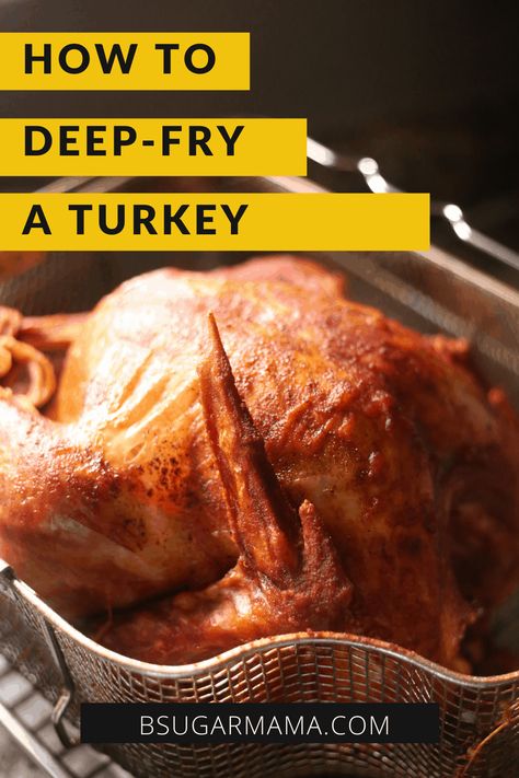 Deep Fry Turkey, Frying A Turkey, Oven Baked Turkey, Fry Turkey, Fried Turkey Recipes, Grub Hub, Deep Fried Turkey, Turkey For Thanksgiving, Turkey Fryer