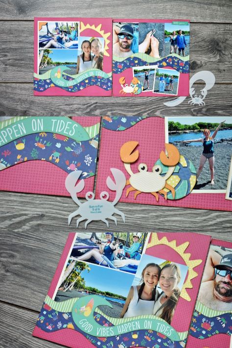 Kiwilane Scrapbook Layouts, Kiwi Lane Scrapbook Layouts, Kiwi Lane Layouts, Productive Struggle, Scrapbook Beach, Beach Scrapbook, Beach Scrapbook Layouts, Graduation Scrapbook, Kiwi Lane Designs