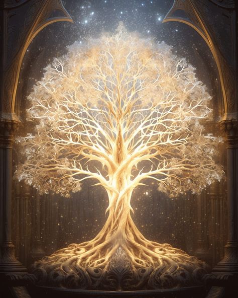 ✨ . . . . #instagram #instagood #fantasy #magical . . . #sun #light #sunlight #sunrays☀️ #sunbeam #tree #treeoflife #spiritual… | Instagram Mystic Illustration, Anime House, Fantasy Tree, Magical Tree, Floor Wallpaper, Golden Tree, Sun Light, Natural Gold, White Tree