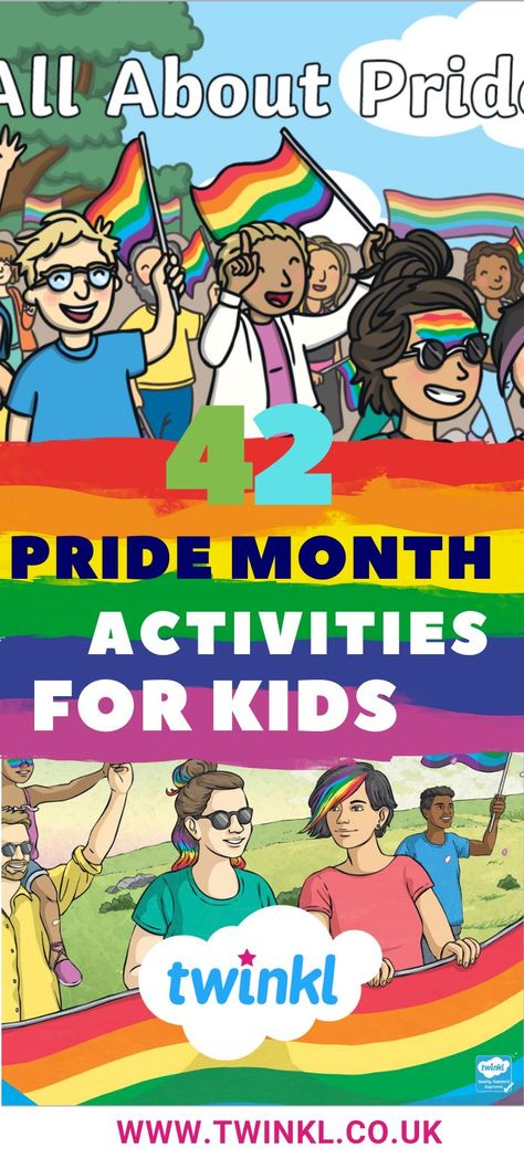 Lgbtq Therapy Activities, Gsa Club Activities, Pride For Kids, Pride Month Ideas For Work, Pride Month Display, Pride Activities For Toddlers, Gay Straight Alliance Club Activities, Pride Month Activities For Kids, Pride Activities For Kids