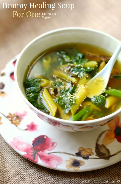 Tummy Healing Soup For One Soup For One, Healing Soup, Miracle Noodles, Cold Weather Comfort Food, Inflammation Diet, Immune Boosting Foods, Modern Homesteading, Healing Foods, Food Making