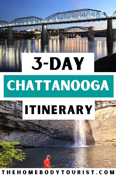 Weekend In Chattanooga, Chattanooga Bachelorette Party, Things To Do In Chattanooga Tn, Chattanooga Tennessee Things To Do, Chattanooga Itinerary, Packing For A Weekend Trip, Travel Therapy, Southern Road Trips, Tennessee Cabins