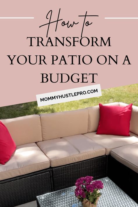 Patio Transformation: Insanely Simple Ways To Upgrade On A Budget Small Patio Transformation, Upgrade Patio On A Budget, Relaxing Patio, Dream Patio, Porch Area, Floor Plants, Patio Spaces, Space Decor, Outdoor Oasis