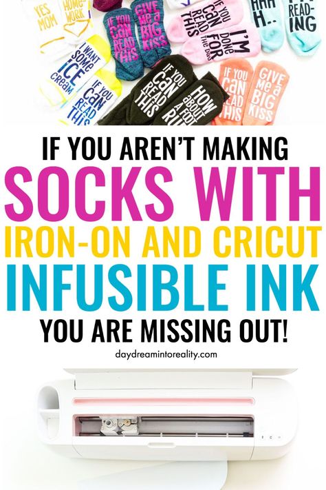 Cricut Socks, How To Make Iron, Cricut Tools, Cricut Heat Transfer Vinyl, Cricut Iron On Vinyl, Heat Transfer Vinyl Projects, Cricut Htv, Printable Heat Transfer Vinyl, Design Bundles Svg